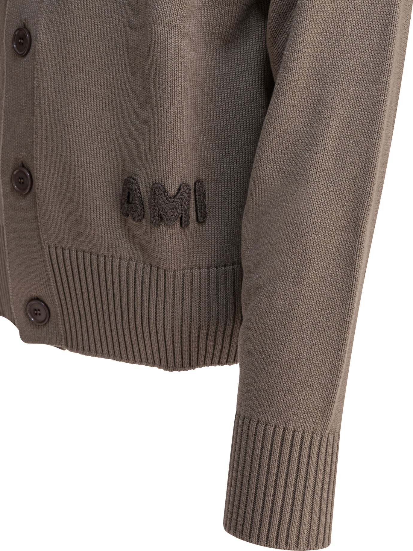 GREY WOOL KNITWEAR AMI Paris