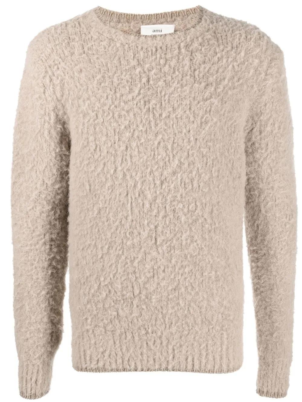 WOOL JERSEY. AMI Paris BEIGE S