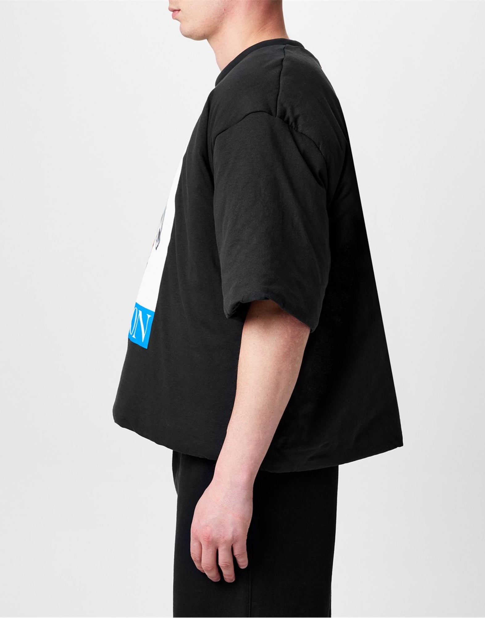 HERON BIRD PAINTED LOGO PADDED T-SHIRT HERON PRESTON