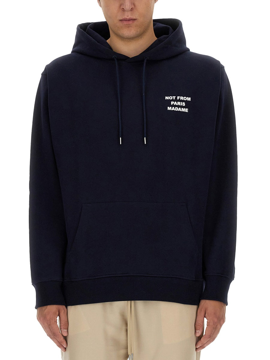 SLOGAN SWEATSHIRT DRÔLE DE MONSIEUR BLUE S