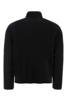 BLACK POLYESTER CARDIGAN HOMME PLISSE