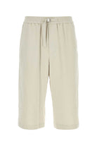 CHALK COTTON BERMUDA SHORTS AMI Paris WHITE S