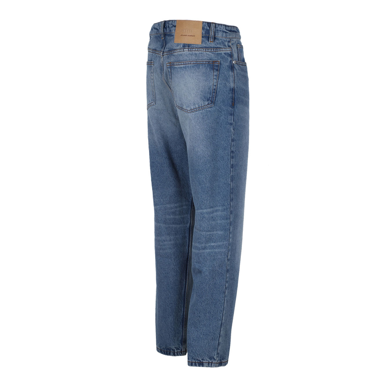 BLUE COTTON JEANS AMI Paris