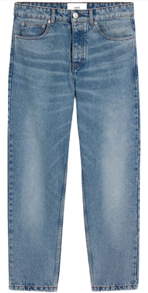 BLUE COTTON JEANS AMI Paris BLUE 30