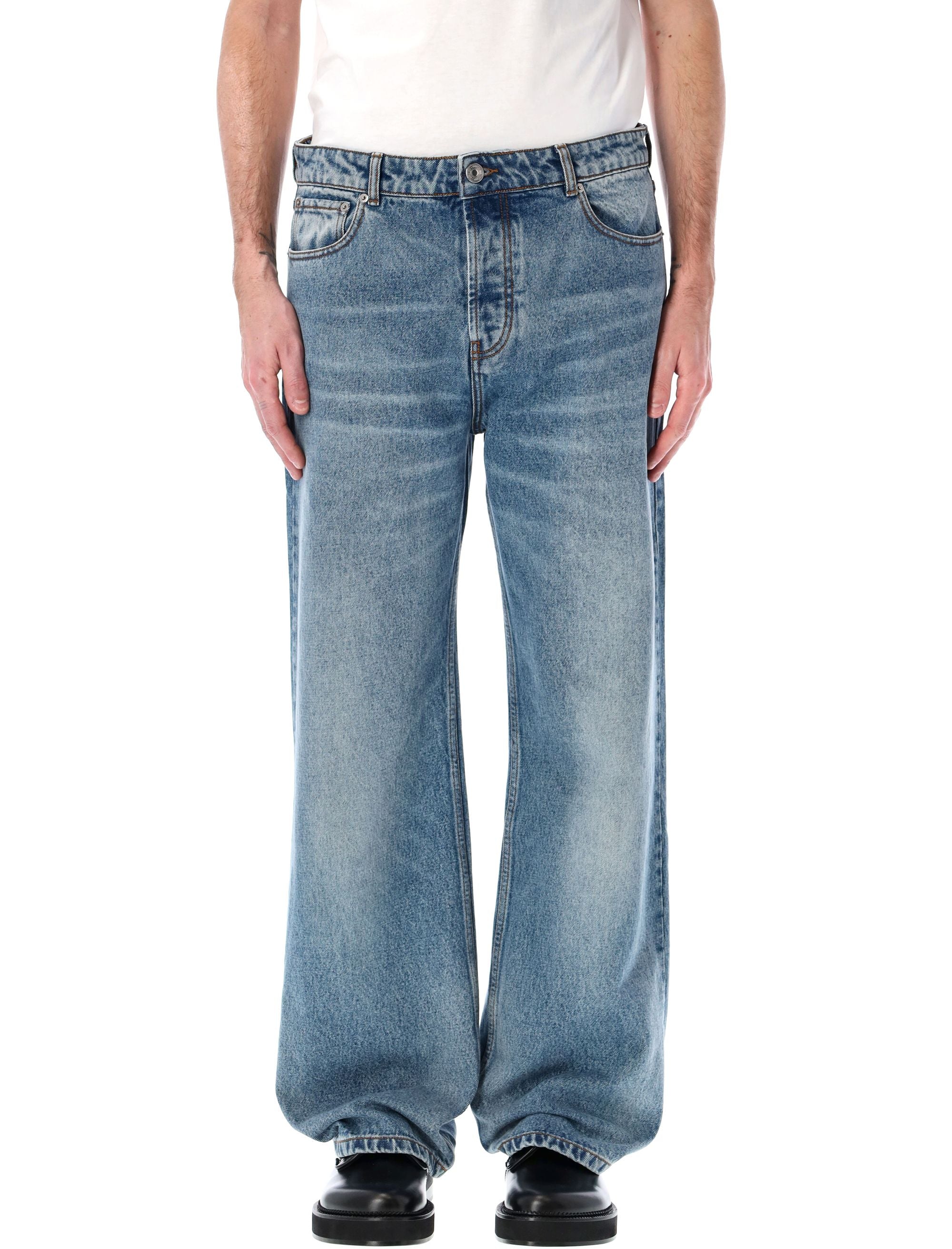 JEANS WITH A WIDE-LEG CUT AMI Paris AZUL US29