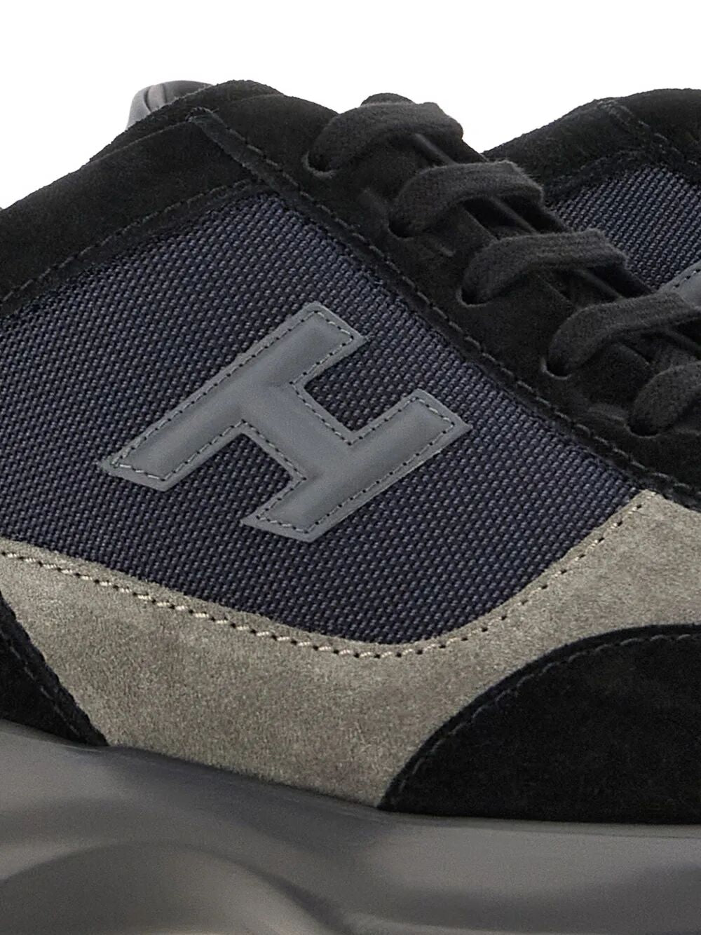 SUEDE AND SMOOTH LEATHER INTERACTIVE SNEAKERS WITH TECHNICAL FABRIC INSERTS Hogan