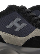 SUEDE AND SMOOTH LEATHER INTERACTIVE SNEAKERS WITH TECHNICAL FABRIC INSERTS Hogan