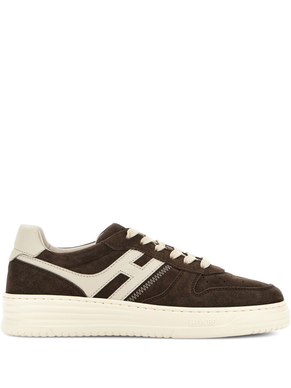 H630 LEATHER SNEAKERS Hogan BROWN 8