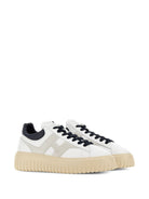 H-STRIPES LEATHER SNEAKERS Hogan