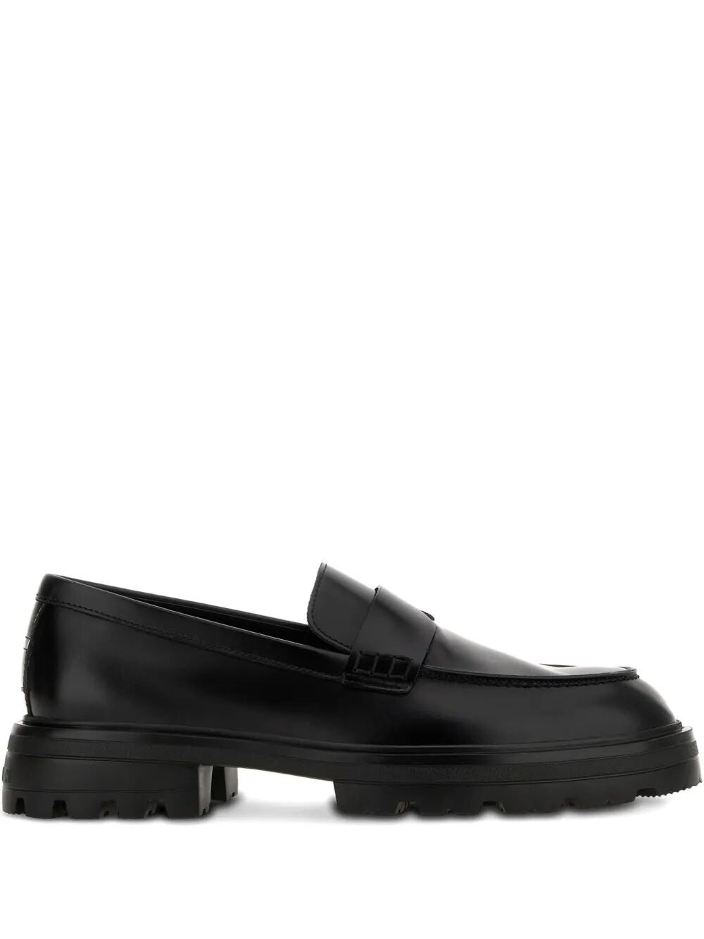 H673 LEATHER LOAFERS Hogan BLACK 6