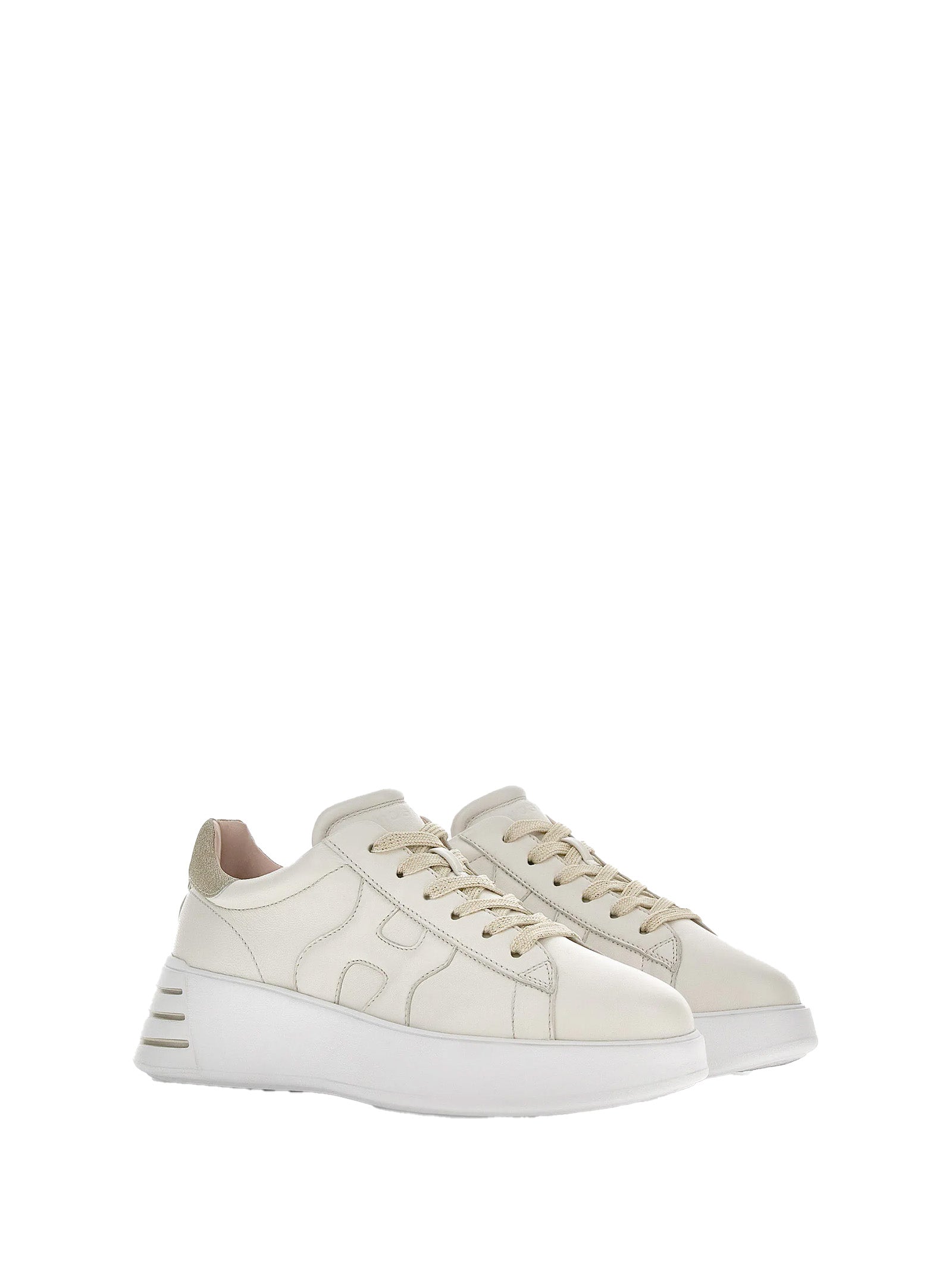 REBEL LEATHER SNEAKERS Hogan