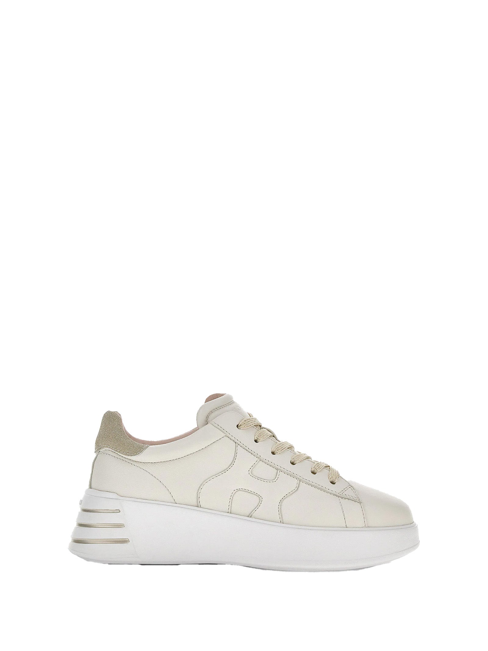 REBEL LEATHER SNEAKERS Hogan CREAM 35