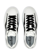 H-STRIPES LEATHER SNEAKERS Hogan