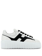 H-STRIPES LEATHER SNEAKERS Hogan BLACK 36
