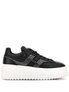 H-STRIPES LEATHER SNEAKERS Hogan BLACK 35