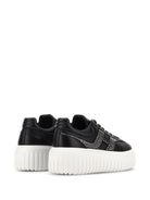 H-STRIPES LEATHER SNEAKERS Hogan
