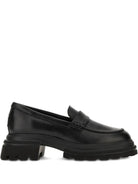 10-STOREY SMOOTH LEATHER AND WORKWEAR SOLE LOAFERS Hogan BLACK 36