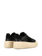 H-STRIPES NAPPA LEATHER AND SUEDE SNEAKERS Hogan