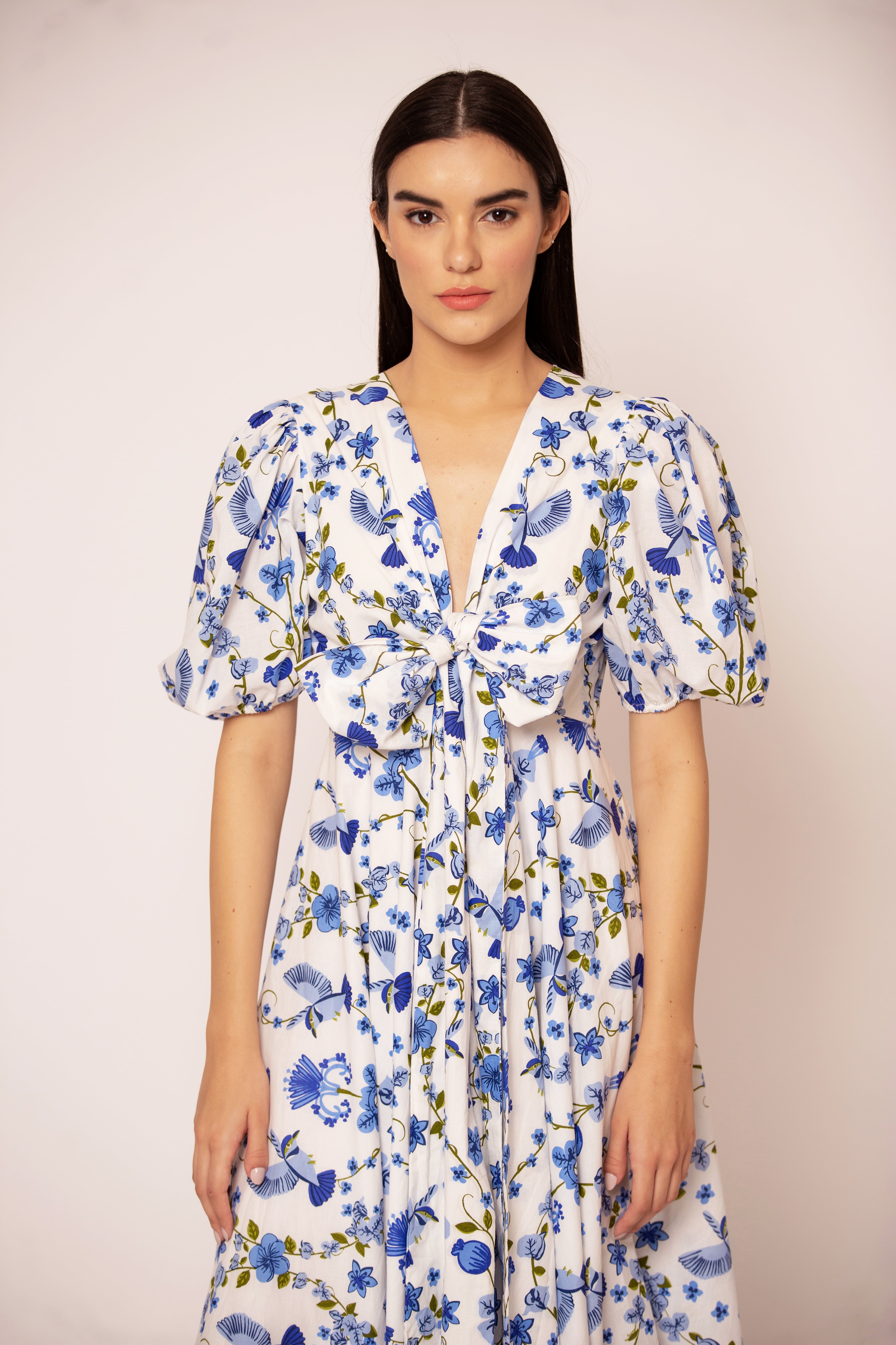 Floral Lola dress by Beyond by Vera, three-quarter view