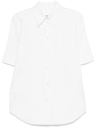 WHITE PLEATED WIDE SHIRT Jil Sander BLANCO DE32
