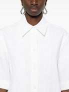 WHITE PLEATED WIDE SHIRT Jil Sander