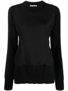 BLACK WOOL SWEATSHIRT Jil Sander BLACK 36