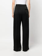BLACK SATIN WIDE-LEG PANT Jil Sander