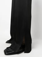 BLACK SATIN WIDE-LEG PANT Jil Sander