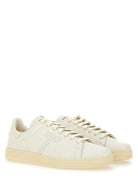 BEIGE CALF LEATHER SNEAKERS Tom Ford