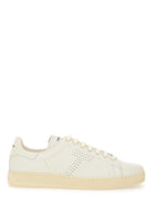 BEIGE CALF LEATHER SNEAKERS Tom Ford