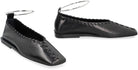 RING LEATHER BALLET FLATS Jil Sander