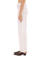 PINK ORGANIC COTTON JEANS Ganni