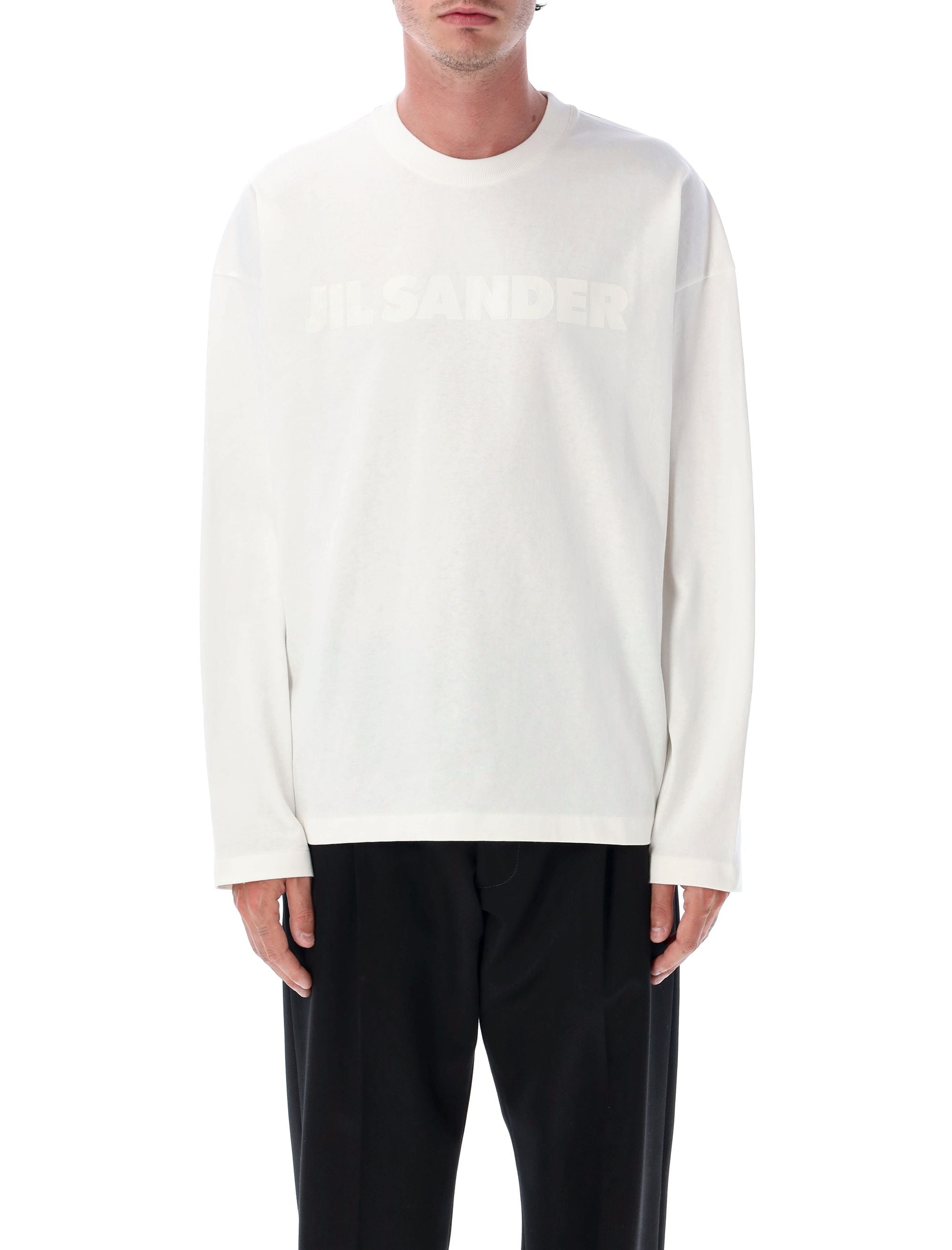 LOGO T-SHIRT Jil Sander PORCELAIN L