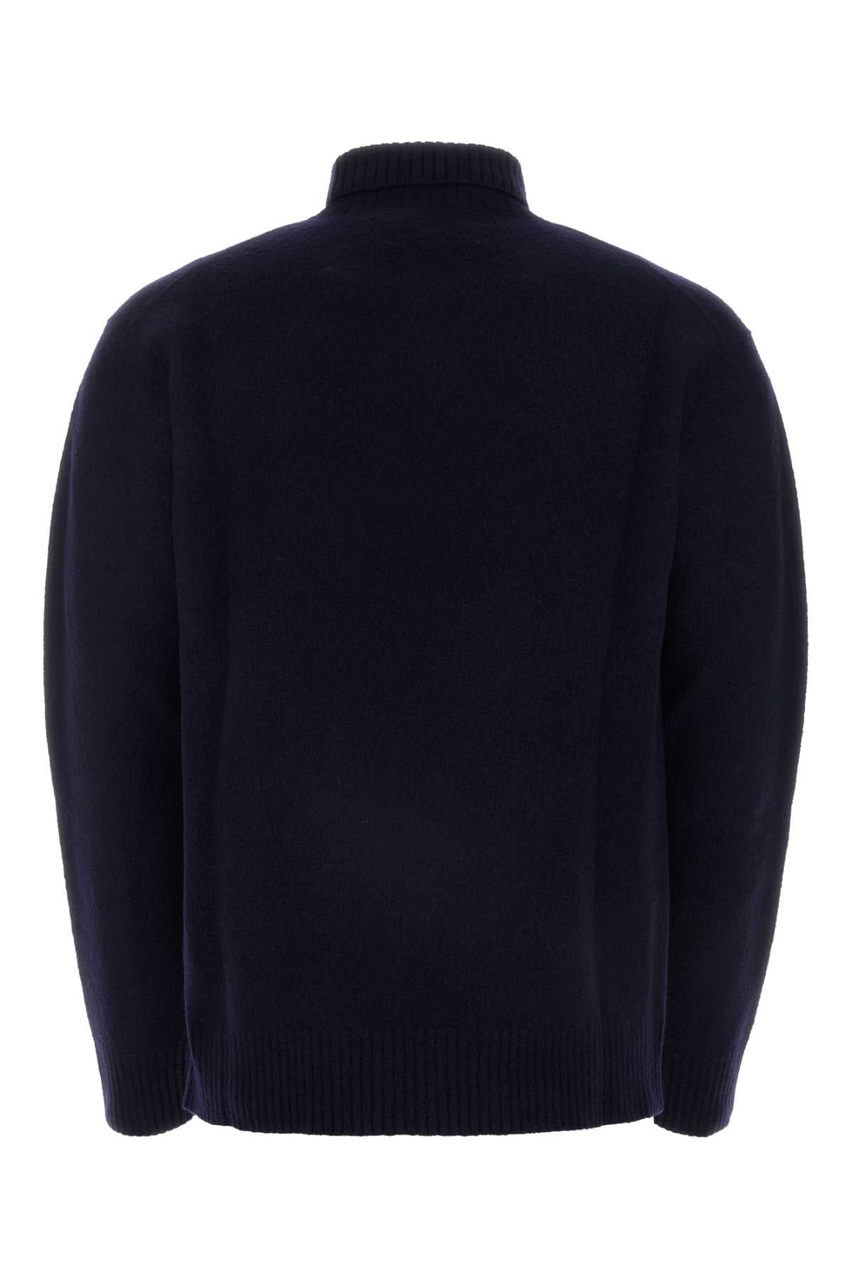 MIDNIGHT BLUE WOOL SWEATER Jil Sander