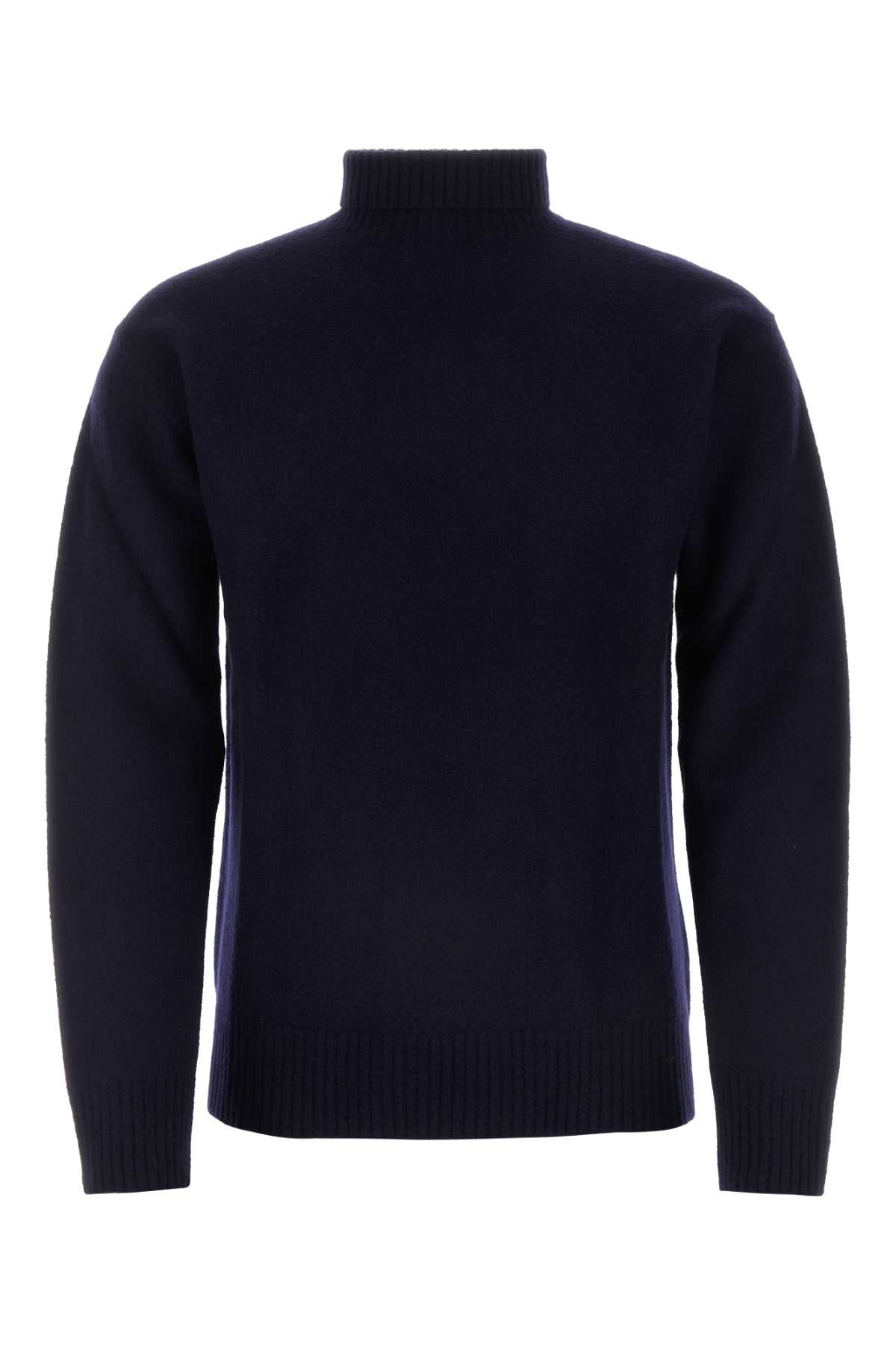 MIDNIGHT BLUE WOOL SWEATER Jil Sander BLUE 46