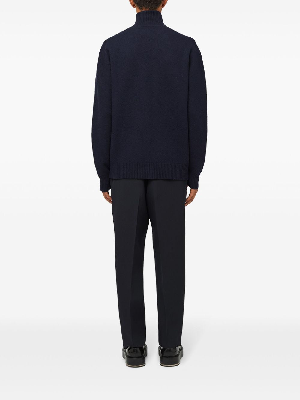 MIDNIGHT BLUE WOOL SWEATER Jil Sander