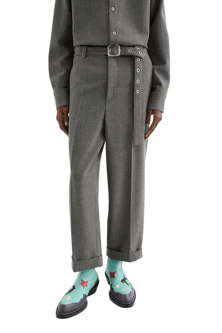 CANVAS BELTED TROUSERS Jil Sander