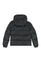 FERGUS HOODED NYLON JACKET MONCLER KIDS black 12A