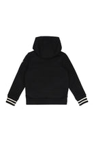JACKET IN FLEECE WITH PADDED PANEL MONCLER KIDS blue 10A