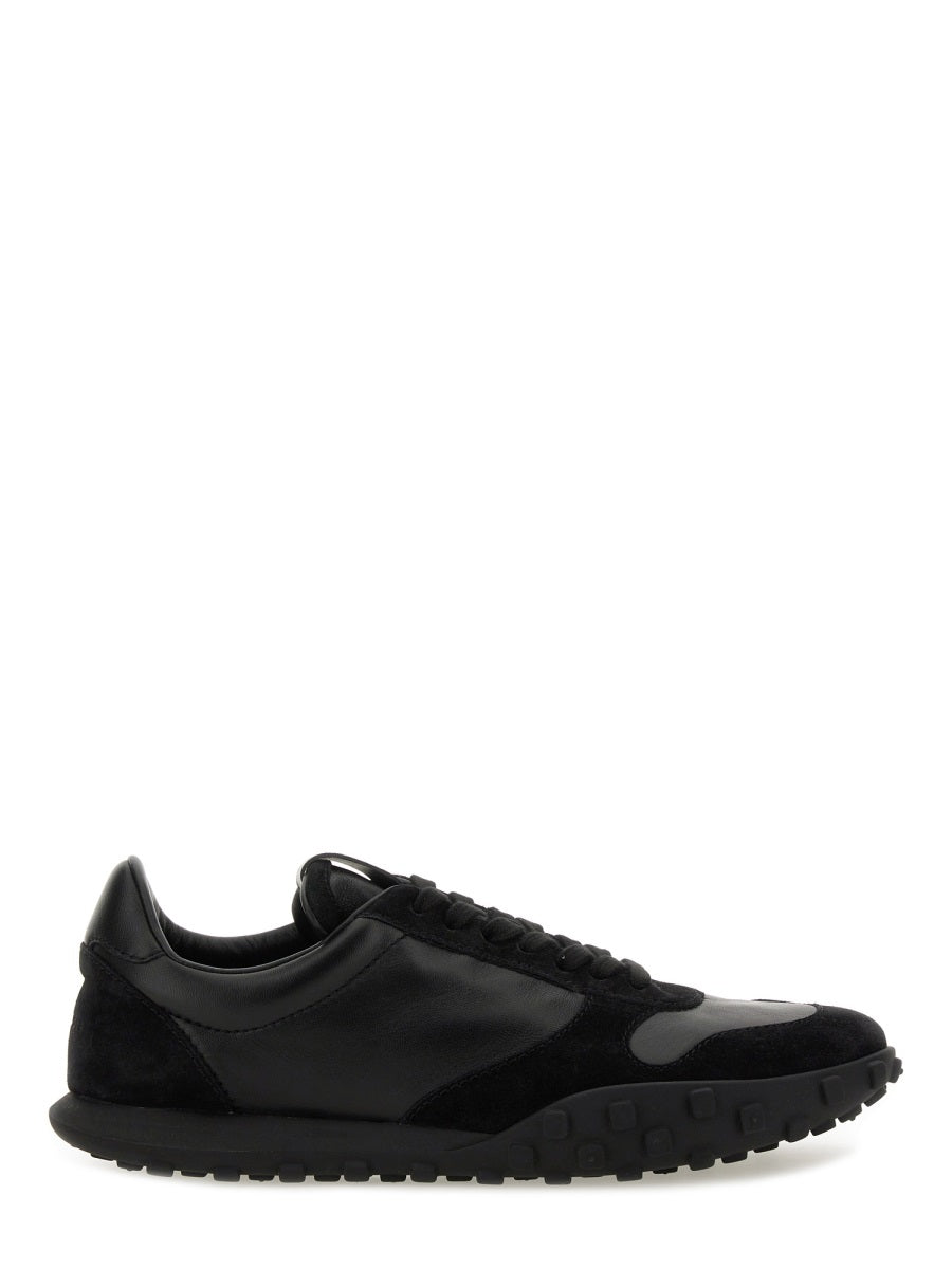 BLACK CALF LEATHER SNEAKERS Jil Sander BLACK 42
