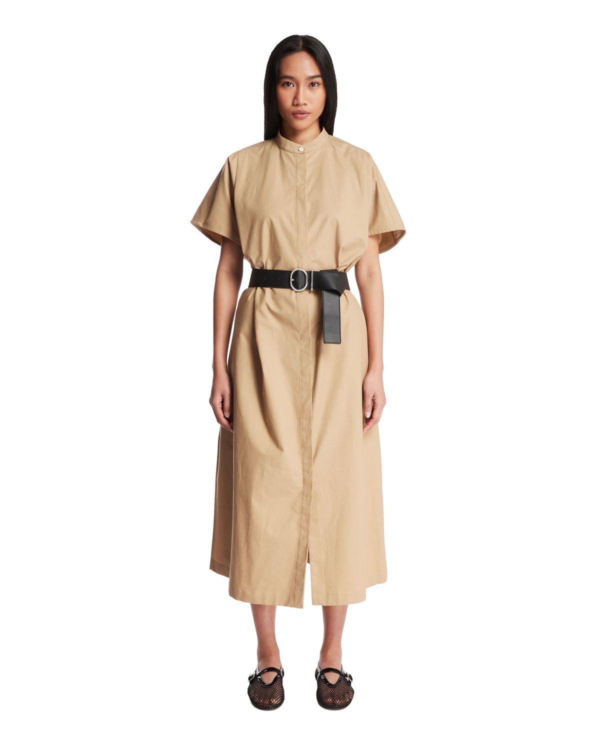 DRESS M/C BROWN BELT Jil Sander MARRON DE38