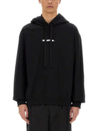 FELPA CON CAPPUCCIO Jil Sander BLACK S