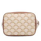 Beige Celine Small Triomphe bucket bag, back view