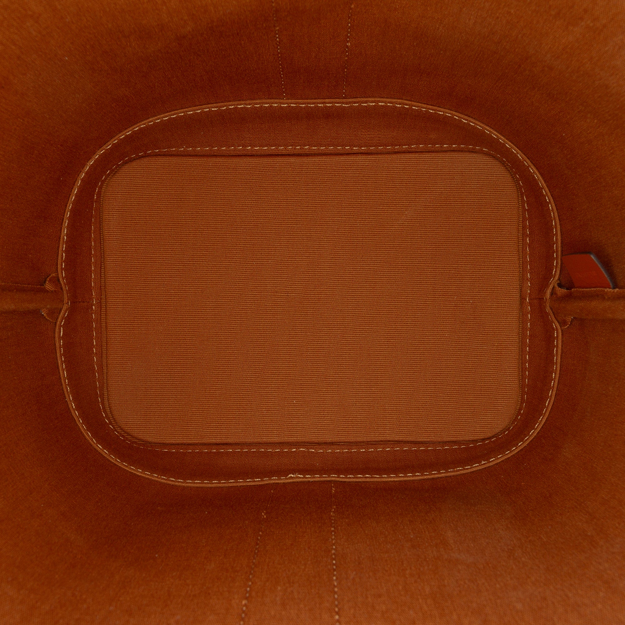 Beige Celine Small Triomphe bucket bag, opposite side view