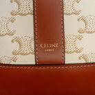 Celine Small Triomphe bucket bag, top view showing open closure