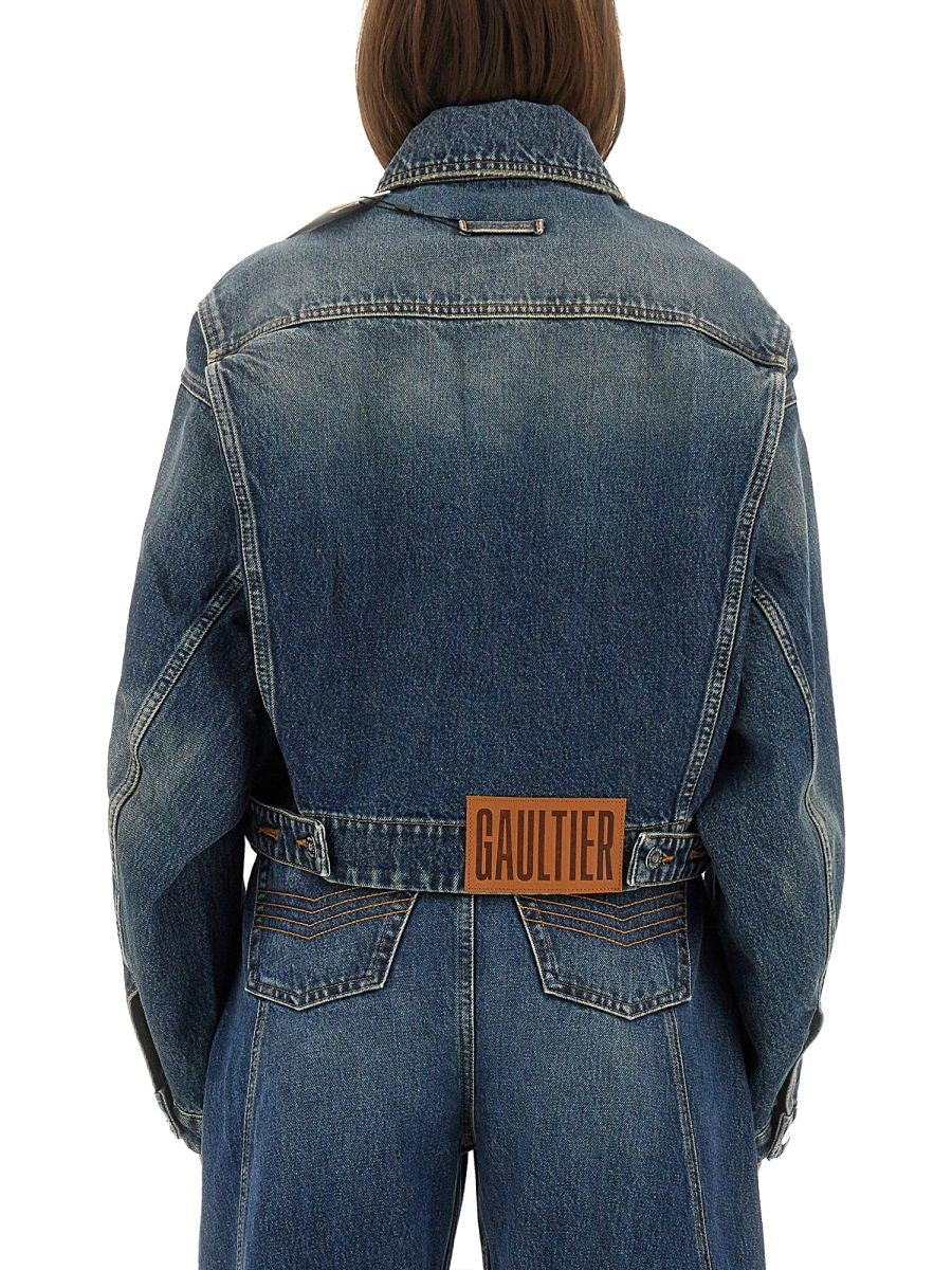 BLUE COTTON JACKETS JEAN PAUL GAULTIER