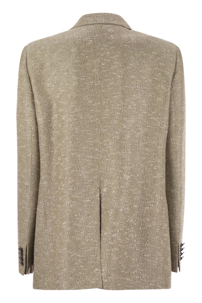 TWO-BUTTON JACKET WITH MICRO SEQUINS – Lord & Taylor TWO-BUTTON JACKET WITH MICRO SEQUINS – Lord & Taylor