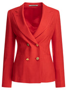 RED LYOCELL JACKET Tagliatore RED 40