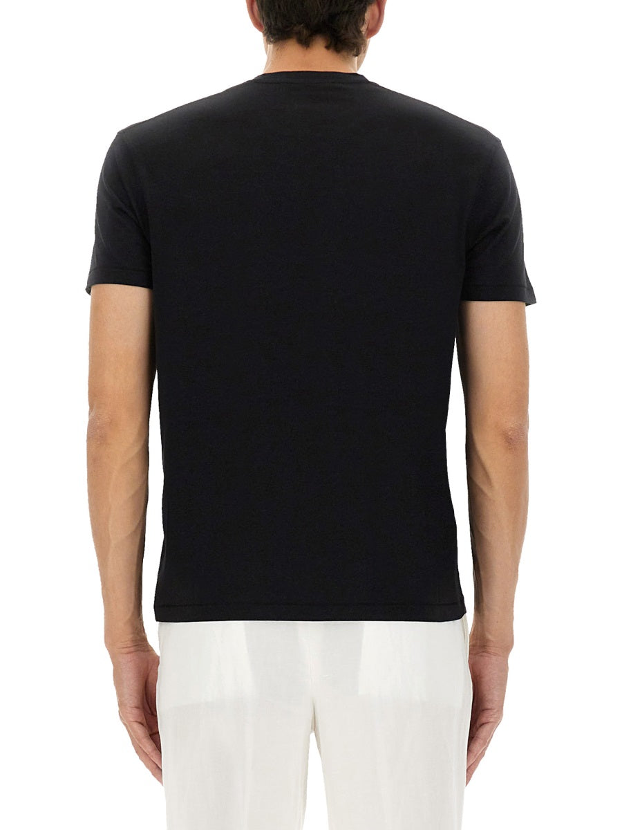 BLACK LYOCELL COTTON T-SHIRTS Tom Ford