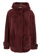 LOGO PATCH HOODED COAT Marni RED 42
